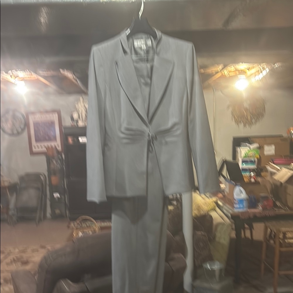 Gray woman’s Suit